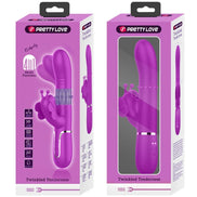 PRETTY LOVE - MULTIFUNKTIONS-RABBIT Sensorisches Gerät 4 IN 1 BUTTERFLY FUCHSIA