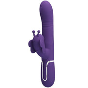 PRETTY LOVE - MULTIFUNCTION RABBIT Sensory Device 4 IN 1 BUTTERFLY PURPLE