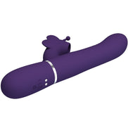PRETTY LOVE - MULTIFUNCTION RABBIT Sensory Device 4 IN 1 BUTTERFLY PURPLE
