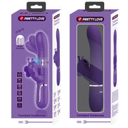 PRETTY LOVE - MULTIFUNCTION RABBIT Sensory Device 4 IN 1 BUTTERFLY PURPLE