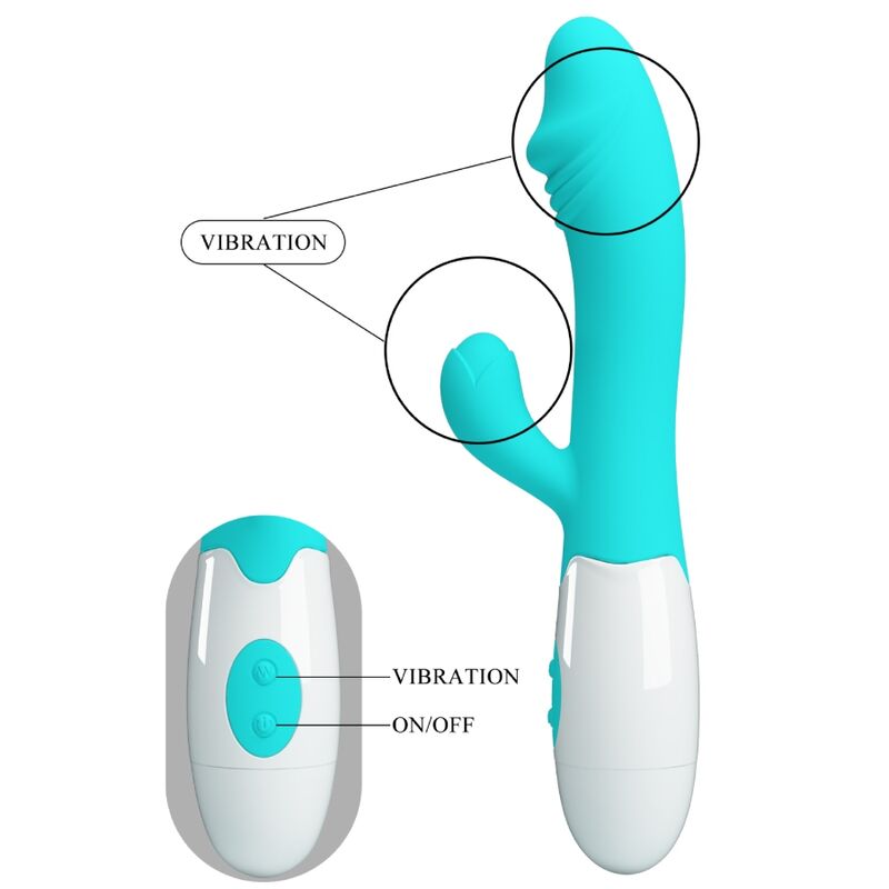 PRETTY LOVE - SNAPPY G-SPOT Sensory Device AQUA GREEN