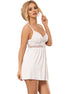 SUBBLIME - BABYDOLL V NECKLINE WITH BOW DETAIL WHITE S/M