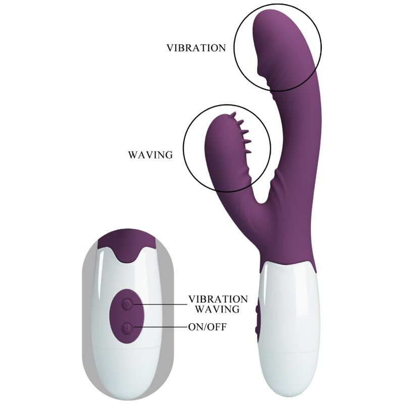 PRETTY LOVE - ANDRE RABBIT Sensory Device & G-POINT STIMULATOR PURPLE