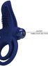 PRETTY LOVE - BRONSON DOPPELRING MIT VIBRATION BLAU