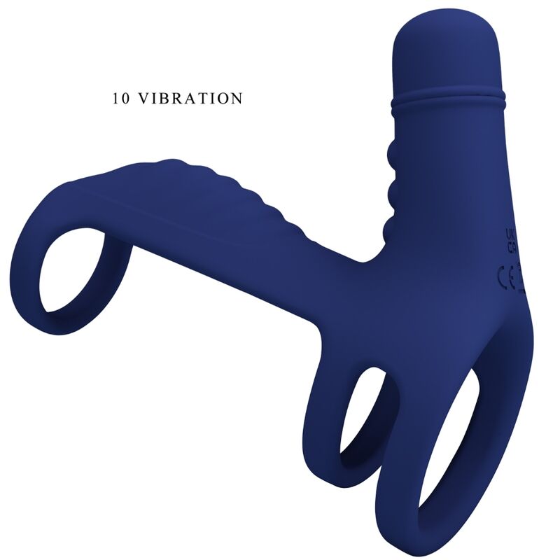 PRETTY LOVE - ELISH VIBRIERENDER RING MIT VERLÄNGERUNG BLAU