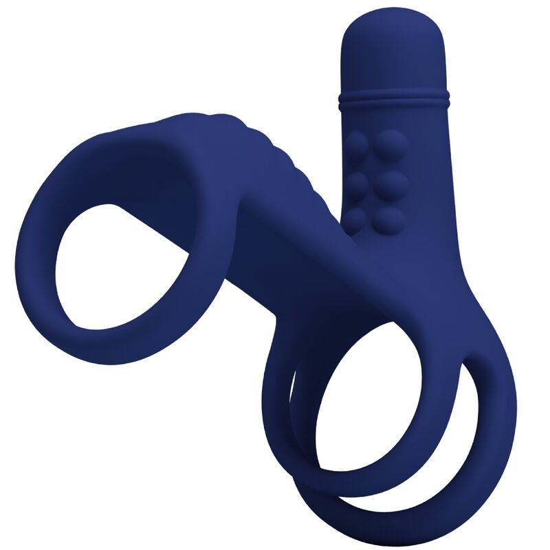 PRETTY LOVE - ELISH VIBRIERENDER RING MIT VERLÄNGERUNG BLAU
