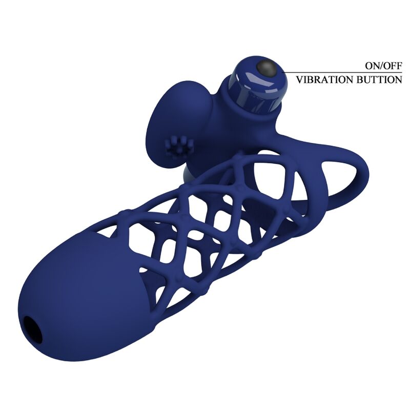 PRETTY LOVE – GIANN Sensor-Gerät RING MIT SILIKONUMMANTELUNG BLAU