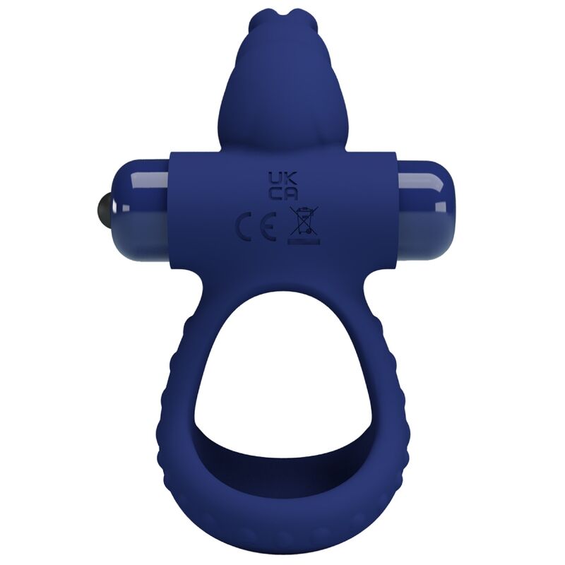 PRETTY LOVE - LUCHITO DOPPELVIBRIERENDER RING HASE BLAU