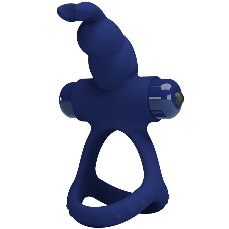 PRETTY LOVE - LUCHITO DOPPELVIBRIERENDER RING HASE BLAU