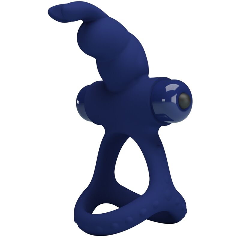 PRETTY LOVE - LUCHITO DOPPELVIBRIERENDER RING HASE BLAU