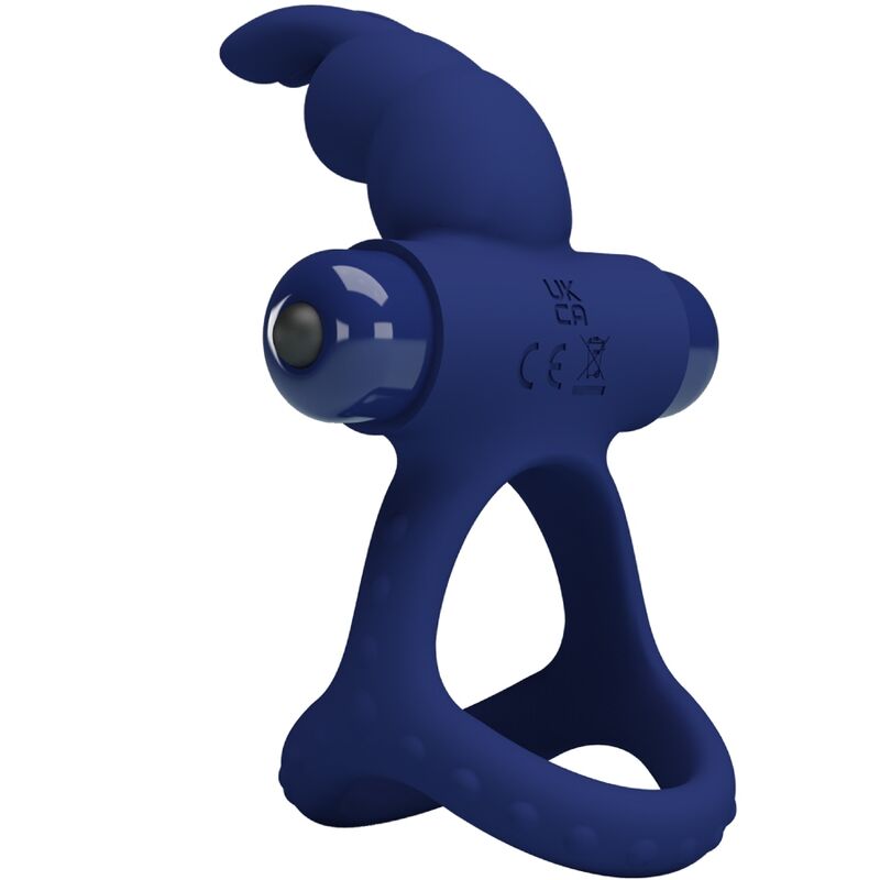 PRETTY LOVE - LUCHITO DOPPELVIBRIERENDER RING HASE BLAU