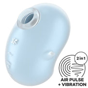 SATISFYER - CUTIE GHOST LAY-ON Sensory Device LIGHT BLUE