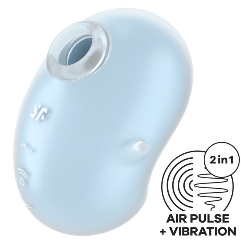 SATISFYER - CUTIE GHOST LAY-ON Sensory Device LIGHT BLUE