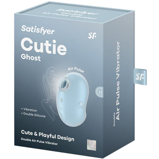 SATISFYER - CUTIE GHOST LAY-ON Sensory Device LIGHT BLUE