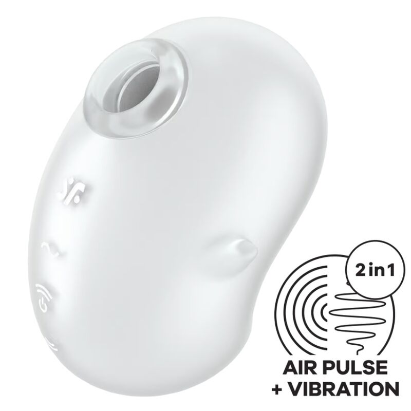 SATISFYER - CUTIE GHOST LAY-ON Sensory Device WHITE