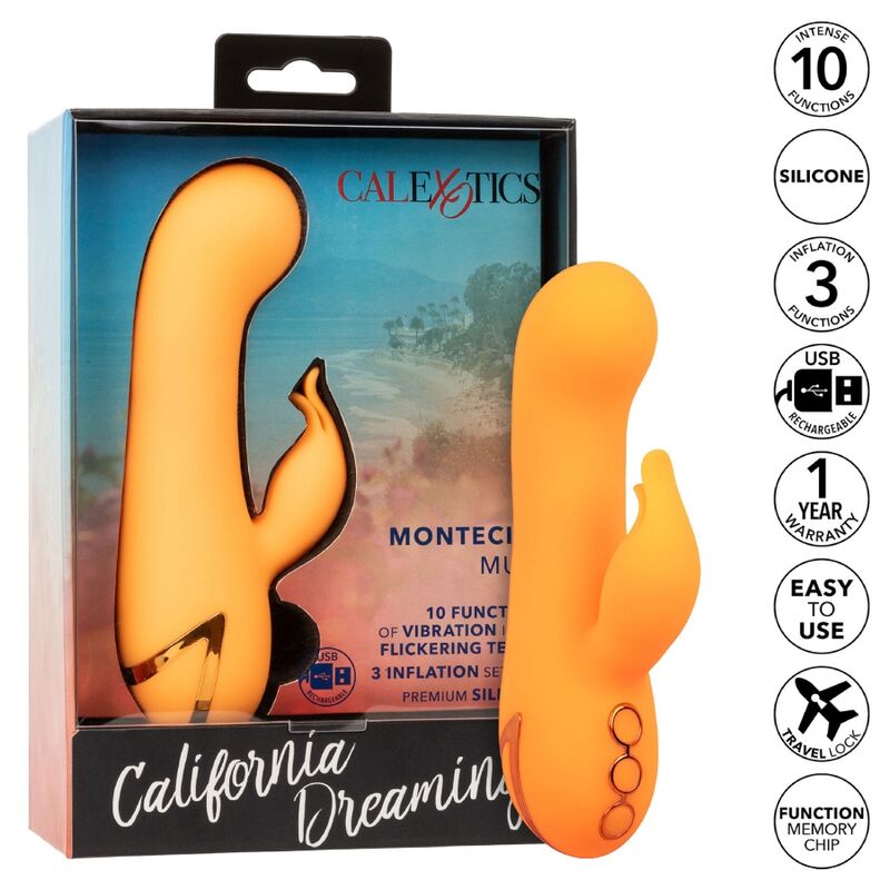 CALEXOTICS - MONTECITO MUSE Sinnlicher Vibrator HASE ORANGE BY CALIFORNIA DREAMING