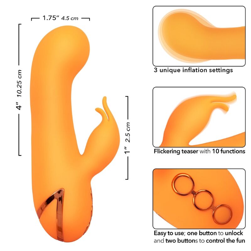 CALEXOTICS - MONTECITO MUSE Sinnlicher Vibrator HASE ORANGE BY CALIFORNIA DREAMING