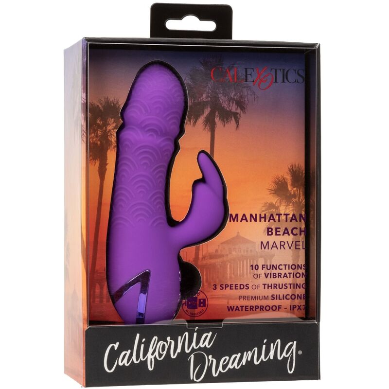 CALEXOTICS - MANHATTAN BEACH MARVEL Sensory Device RABBIT PURPLE BY CALIFORNIA DREAMING
