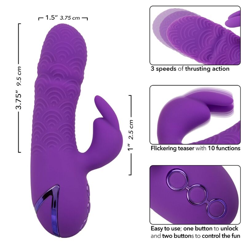 CALEXOTICS - MANHATTAN BEACH MARVEL Sensory Device RABBIT PURPLE BY CALIFORNIA DREAMING