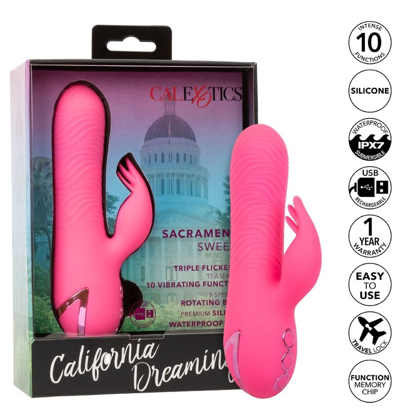CALEXOTICS - SACRAMENTO SWEETIE Sensorgerät RABBIT PINK BY CALIFORNIA DREAMING