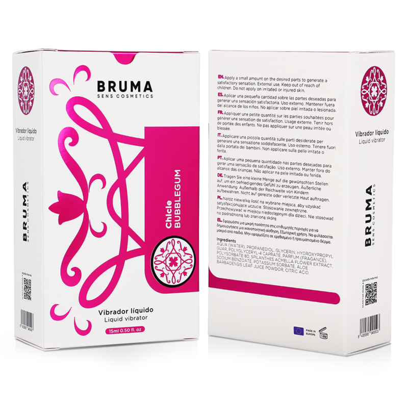 BRUMA - LIQUID Sensory Device ULTRA GLIDE BUBBLEGUM 15 ML