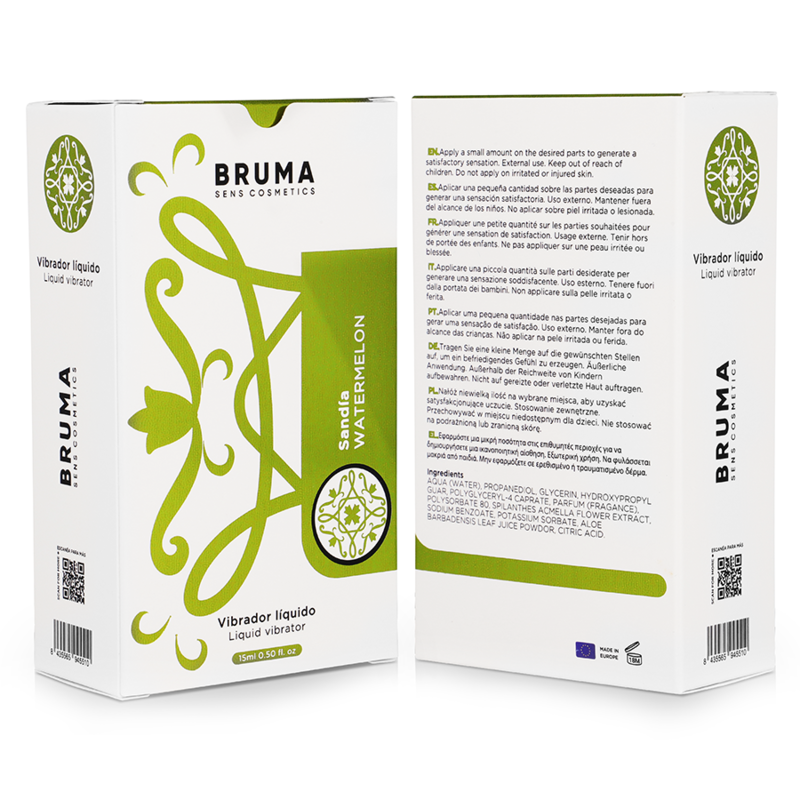 BRUMA - Flüssiges sensorisches Gerät ULTRA GLEITENDE WASSERMELONE 15 ML