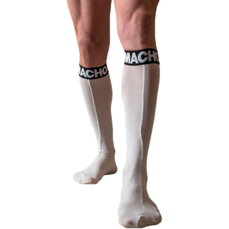 MACHO – DÜNNE SOCKEN EINHEITSGRÖSSE WEISS