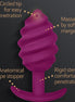 G-VIBE - GPLUG TWIST 2 VIOLETTER ANUSPLUG