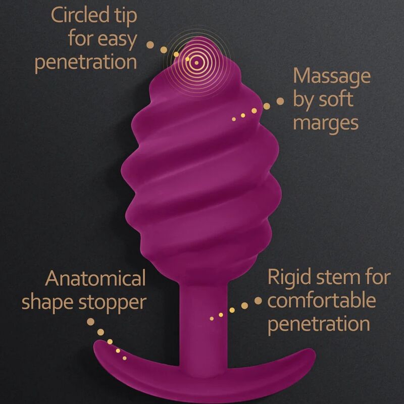 G-VIBE - GPLUG TWIST 2 VIOLETTER ANUSPLUG
