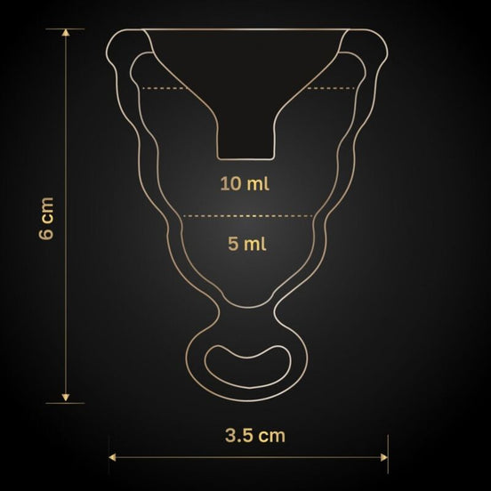 G-VIBE - GCUP BLACK MENSTRUAL CUP