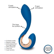 G-VIBE - GPOP 2 G AND P POINT Sensory Device INDIGO BLUE