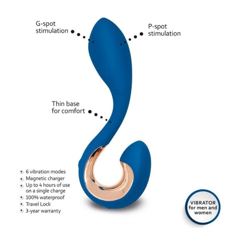 G-VIBE - GPOP 2 G AND P POINT Sensory Device INDIGO BLUE