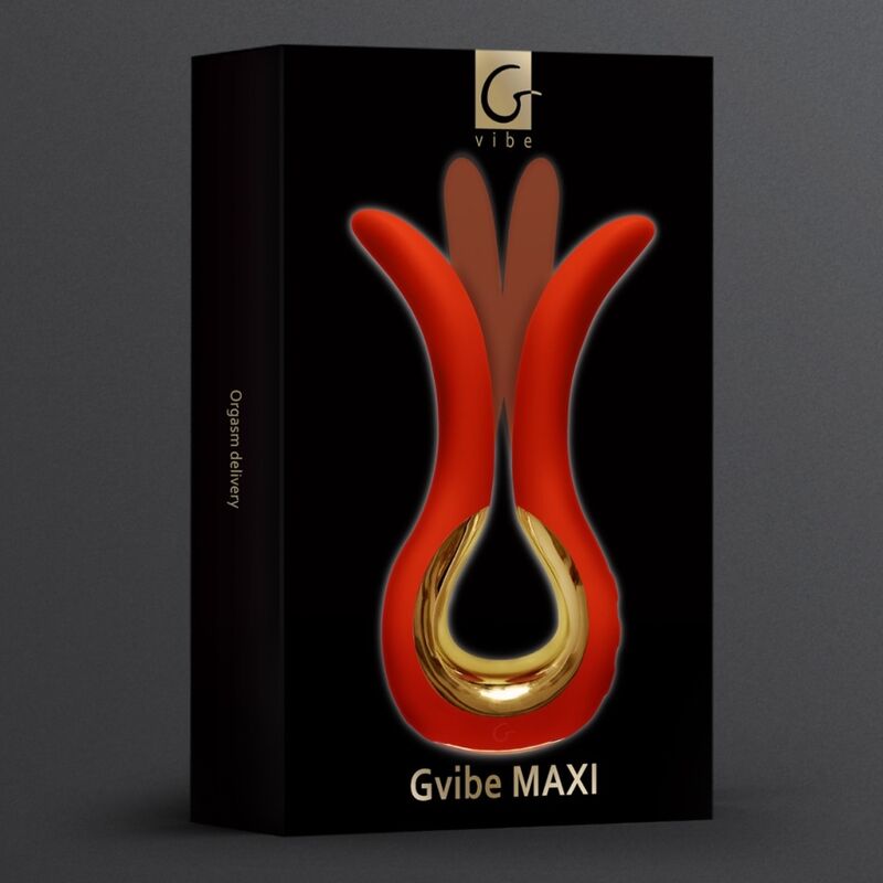 G-VIBE - GVIBE MAXI Sensory Device WITH TWO FLEXIBLE TIPS CORAL