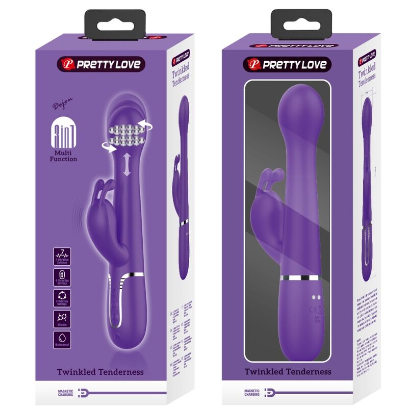 PRETTY LOVE - DEJON RABBIT Sensorgerät 3 IN 1 MULTIFUNKTION VIOLETT