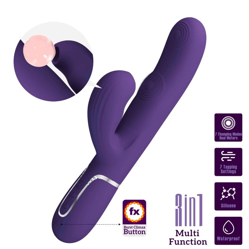PRETTY LOVE - PERLITA G-SPOT Sensorgerät 3 IN 1 MULTIFUNKTIONAL LILA