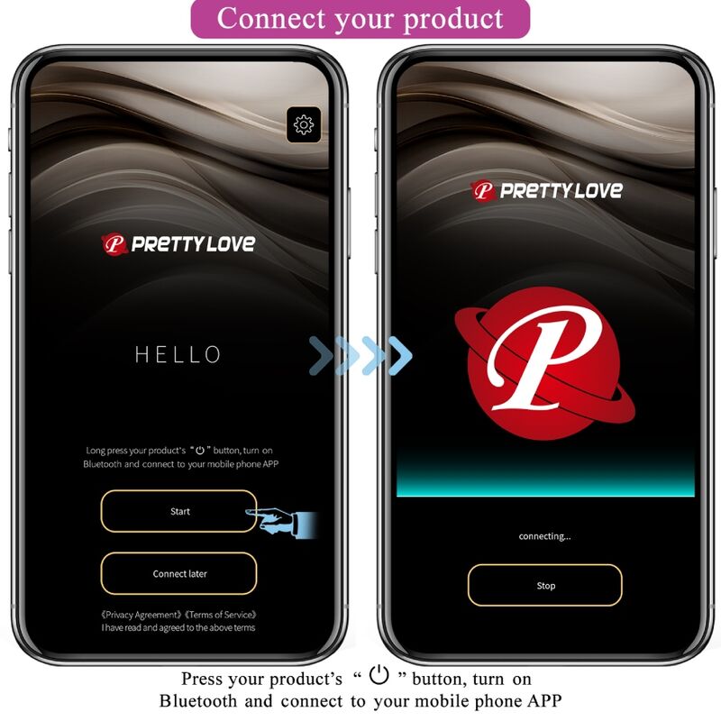 PRETTY LOVE - HECTOR ELECTROSHOCK Sensorgerät KOSTENLOSE APP VIOLET