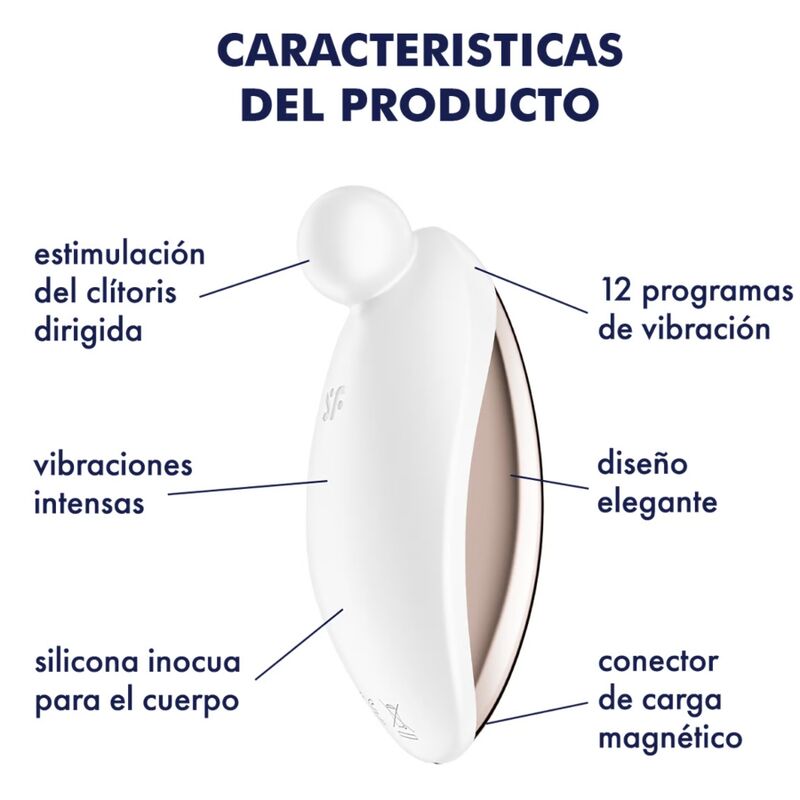 SATISFYER - SPOT ON 2 LAY-ON Sensory Device WHITE
