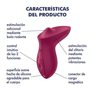 SATISFYER - EXCITERRR LAY-ON CLITORIS BERRY Sensory Device