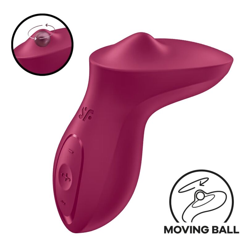SATISFYER - EXCITERRR LAY-ON CLITORIS BERRY Sensory Device