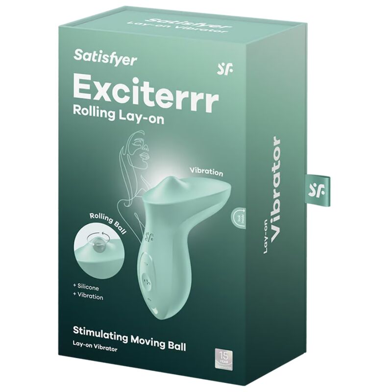 SATISFYER - EXCITERRR LAY-ON CLITORIS MINT Sensory Device