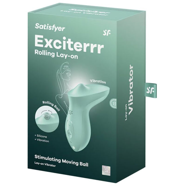 SATISFYER - EXCITERRR LAY-ON CLITORIS MINT Sensory Device