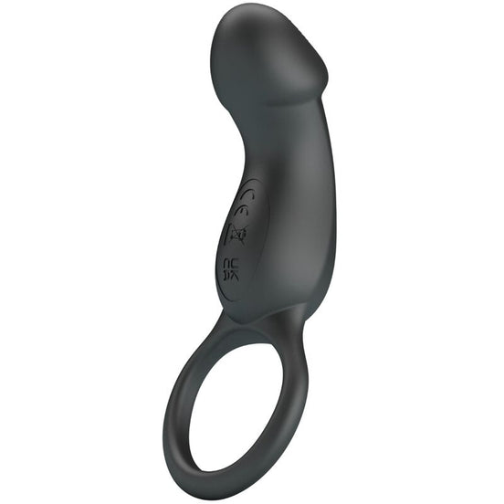 PRETTY LOVE - TRAE VIBRIERENDER SCHWARZER RING MIT STIMULATOR