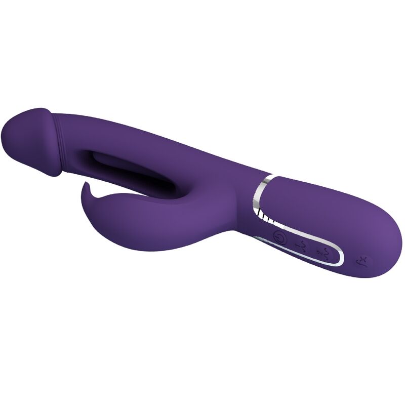 PRETTY LOVE - KAMPAS RABBIT 3 IN 1 MULTIFUNCTION Sensory Device WITH TONGUE VIOLET