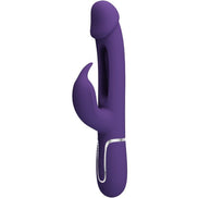 PRETTY LOVE - KAMPAS RABBIT 3 IN 1 MULTIFUNCTION Sensory Device WITH TONGUE VIOLET