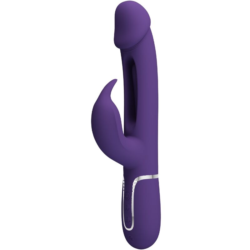 PRETTY LOVE - KAMPAS RABBIT 3 IN 1 MULTIFUNCTION Sensory Device WITH TONGUE VIOLET