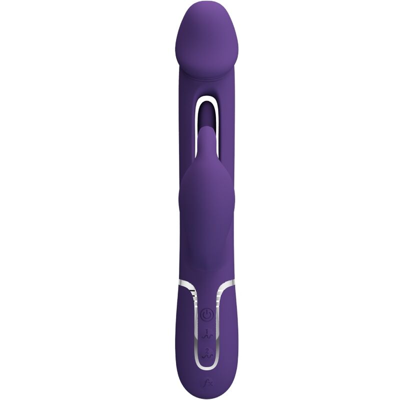 PRETTY LOVE - KAMPAS RABBIT 3 IN 1 MULTIFUNCTION Sensory Device WITH TONGUE VIOLET