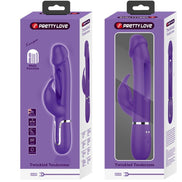PRETTY LOVE - KAMPAS RABBIT 3 IN 1 MULTIFUNCTION Sensory Device WITH TONGUE VIOLET