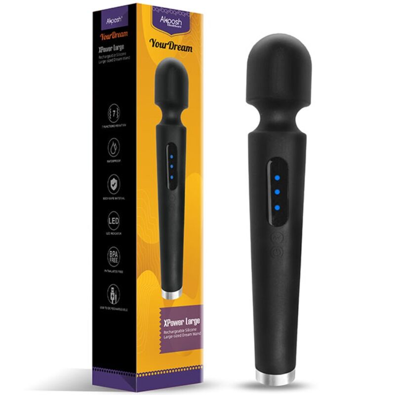 ARMONY - X POWER LARGE MASSAGER & Sensory Device 7 VIBRATIONS BLACK