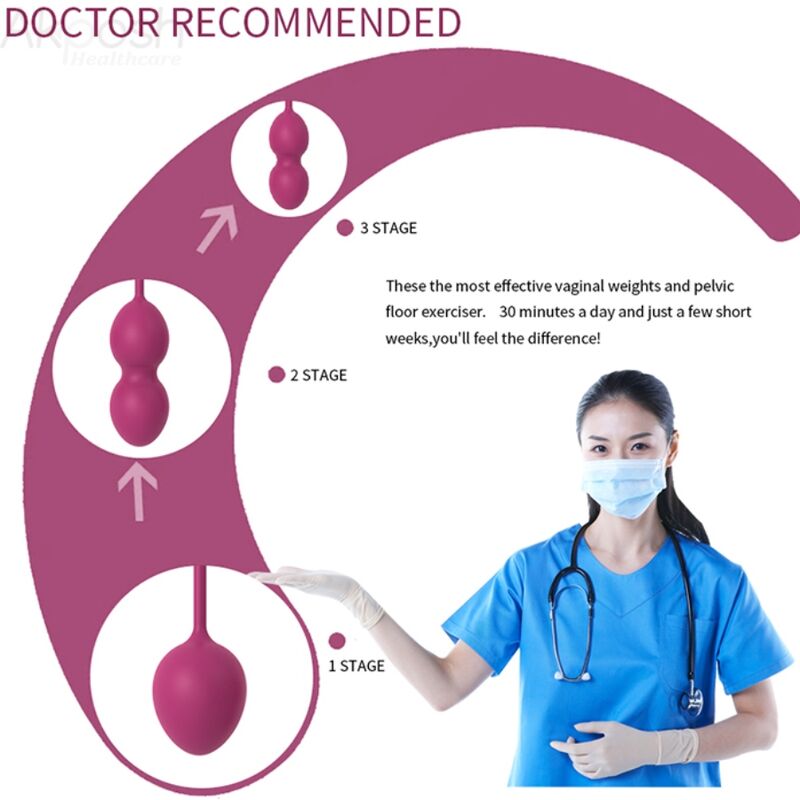 ARMONY - ANABIOSIS VAGINALHANTEL 3 STUFEN BURGUND