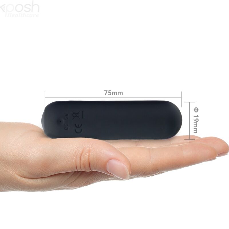 ARMONY - SPLASH HAHA Sensory Device BULLET SILICONE 10 VIBRATIONS 75 X 19 CM BLACK